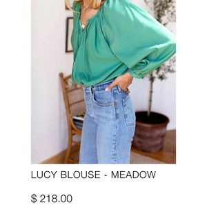 Emerson fry Lucy blouse in meadow green
